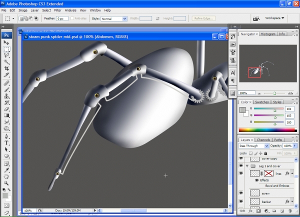 Creation of Brass Gear Spider: Step 15